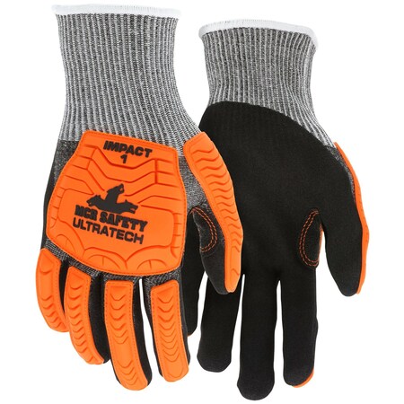 Mcr Safety Gloves, UltraTech Stitched A4, Black SFN, XXXL, 12PK UT1952XXXL